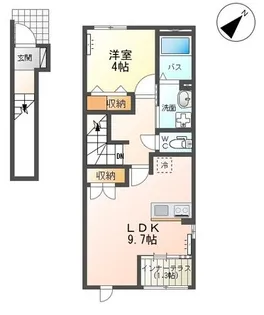 オアシス【2階】の間取り
