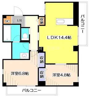埼玉県新座市野火止5【マンション】の間取り