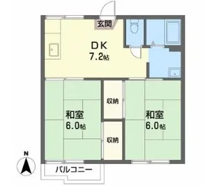 グリーンプラザ鶴見 A棟【2階】の間取り
