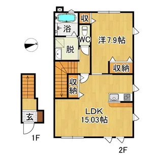 アネックス樹木【2階】の間取り