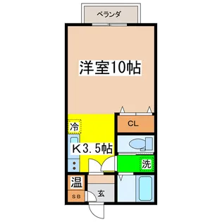 Reve芦野【3階】の間取り