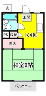 コーポらん【2階】の間取り