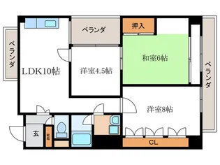 メゾンフジ【2階】の間取り