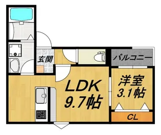 LECOCON上飯田【1階】の間取り