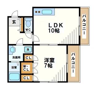 東京都世田谷区粕谷4【マンション】の間取り