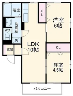 センチュリーレジデンスII【2階】の間取り