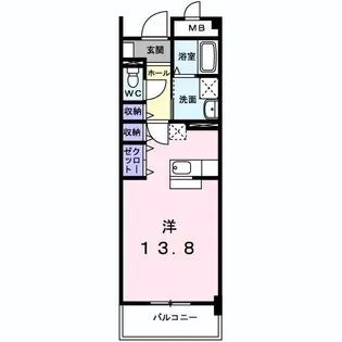 岡山県岡山市東区上道北方【マンション】の間取り
