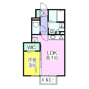 シュペール小原田【1階】の間取り