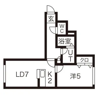 ドリームハウス月寒【4階】の間取り