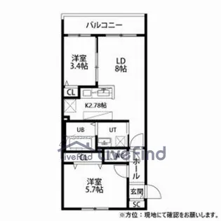 Ritz GRANDE月寒(リッツグランデ月寒)【4階】の間取り