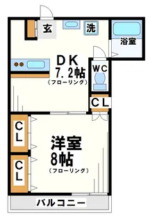 リーゾ・ヴィヴァーチェ【2階】の間取り