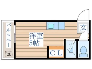 テラス・じつかわ【2階】の間取り