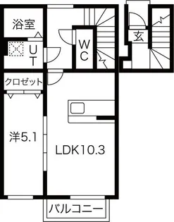 ヴィクトワール M【2階】の間取り