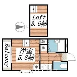 前橋第10レジデンス【1階】の間取り