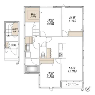 CoCo’sフラット【2階】の間取り