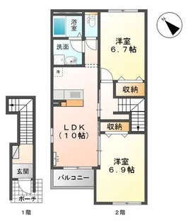 ブランピア【2階】の間取り