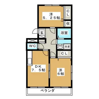 クレストシマザキ【3階】の間取り