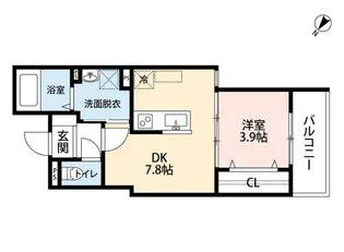 ミライズム旭【1階】の間取り