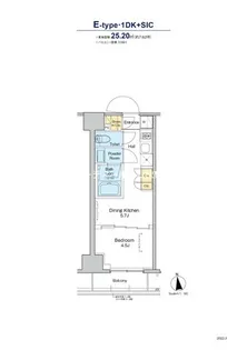 プラウドフラット浅草トレサージュ【8階】の間取り
