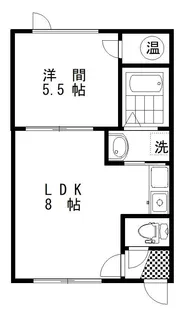ハピネスハイム【1階】の間取り