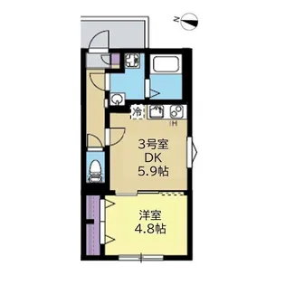 ウィステリアパルク保土ヶ谷【1階】の間取り