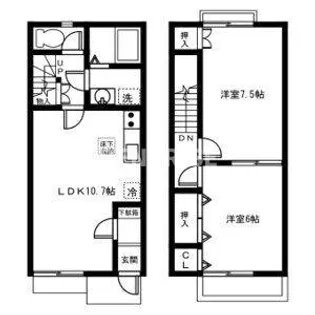 DUPLEX 国王721の間取り