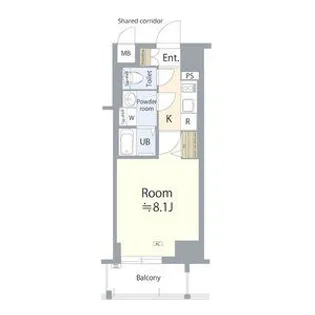 エスリード名古屋東別院【3階】の間取り