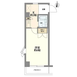 コアクレスト藤棚【4階】の間取り