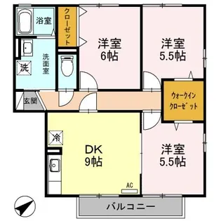 メゾンドブランシェ 片柳町【2階】の間取り