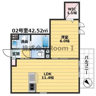 ロングウッド綾園・旭化成ヘーベルメゾンHEBEL HAUS【2階】の間取り
