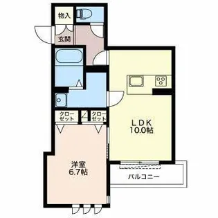 アビタシオン上小松【2階】の間取り