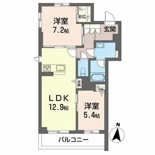 リラフォート飯塚【3階】の間取り
