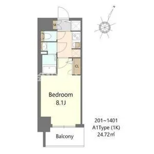 S-RESIDENCE大和田aline【9階】の間取り