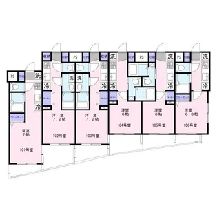 グッドウィルたまプラーザ【1階】の間取り