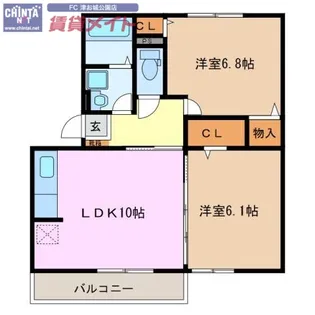 グリュックIII C棟【1階】の間取り