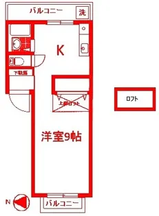ル・グランヴェールII【2階】の間取り