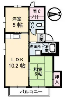 シャーメゾン己斐 B棟【2階】の間取り