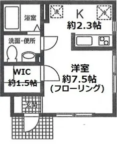エスポワール住吉【1階】の間取り
