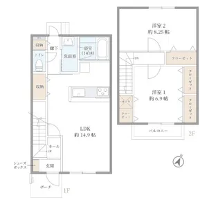 サンコート原町の間取り