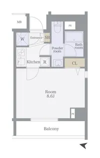 プレセダンヒルズ王子神谷駅前【8階】の間取り