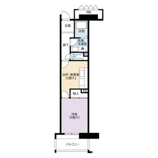 URアーバンラフレ星ヶ丘【6階】の間取り