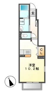 メロディヒルズ【1階】の間取り