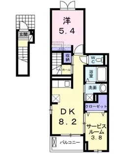 ブレス ベル【2階】の間取り