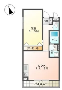 コモド レジデンス【3階】の間取り