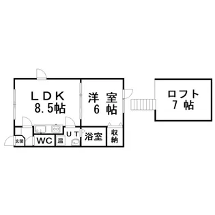 ラパンエフエム【2階】の間取り