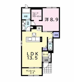 ヴィラ グランデ A【1階】の間取り