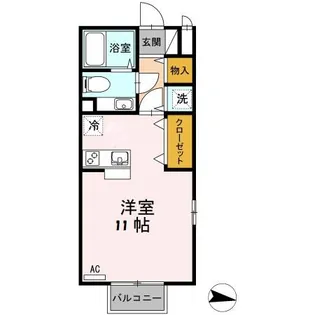 プティ・クール【1階】の間取り