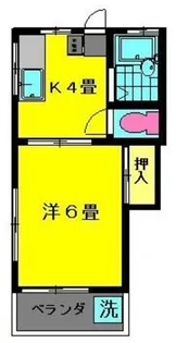 フジハイツ【1階】の間取り