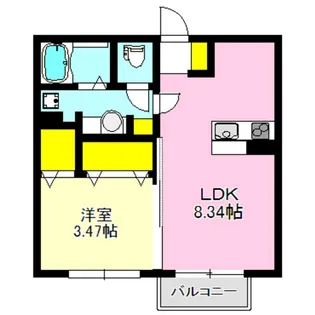 フォレスト【1階】の間取り