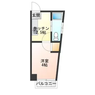 RIZEONE天神ノ森レジデンス【4階】の間取り